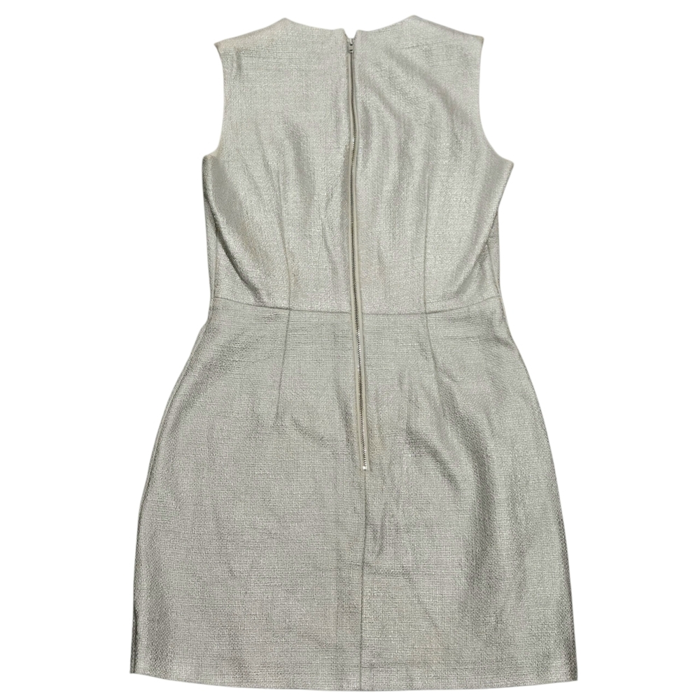 French Connection Silver Metallic Sundae Mini Dress - Picture 4 of 7